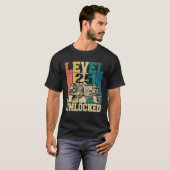 25-jarige gamer gamer 25 jaar Level 25 U T-shirt (Voorkant volledig)