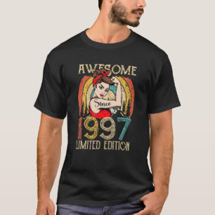 25-jarige geboorte cadeaus voor vrouwen, beste t-shirt