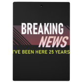 25-jarige waardering Jubileum werknemer Klembord (Achterkant)