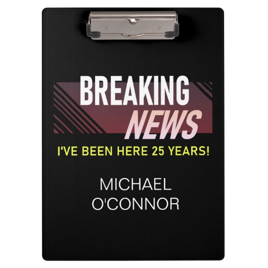 25-jarige waardering Jubileum werknemer Klembord (Voorkant)