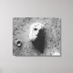 25 juli 1976 Viking Orbiter 1 Afbeelding (35a72) Canvas Afdruk