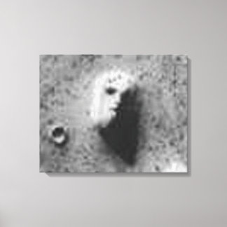 25 juli 1976 Viking Orbiter 1 Afbeelding (35a72) Canvas Afdruk