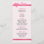 25 Kaarten van het roze Confetti hartlentmenu (Voorkant)