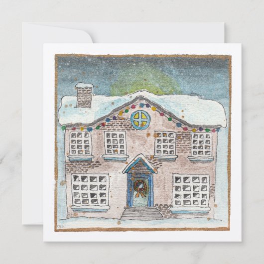 25 Kerstdeuren Feestdagenkaart (Voorkant)