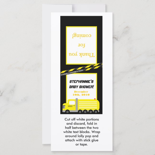 25 Lollipop topper constructie (Voorkant)