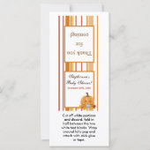 25 Lollipop Topper Herfst Herfst Pompoen Baby (Voorkant)