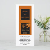 25 Lollipop Topper Sweet 16 Sinaasappel Zwart (Staand voorkant)