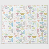 25 maart, cadeaupapier voor cadeautjes (Vlak)