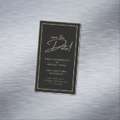 25 Magnetische zwarte goudbewaardatums voor Fridge Magnetisch Visitekaartje (Voorbeeld)