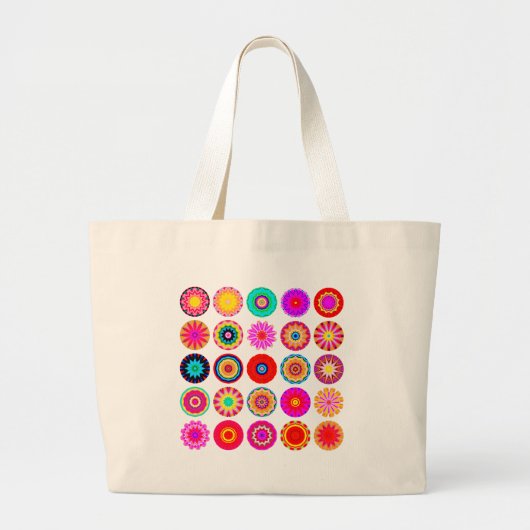 25 Mandalas II Grote Tote Bag (Voorkant)