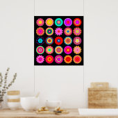 25 Mandalas II Poster (Keuken)