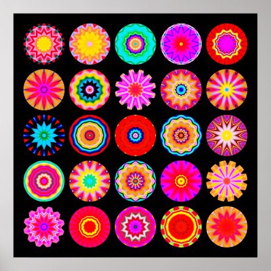 25 Mandalas II Poster (Voorkant)
