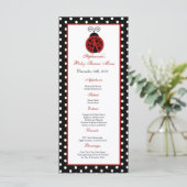 25-menkkaarten, rode ladybug menu (Staand voorkant)