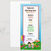 25 Menu Cards Snoep Land Ice Cream Sucker Lollipop (Voorkant / Achterkant)