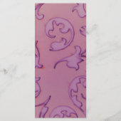 25 Menu Kaarten Amethist Jewel Embossed Paper Flor (Achterkant)