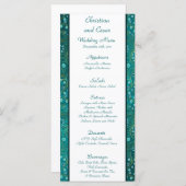 25 Menu Kaarten Arabisch Blauwgroen (Voorkant / Achterkant)