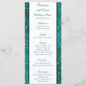 25 Menu Kaarten Arabisch Blauwgroen (Voorkant)