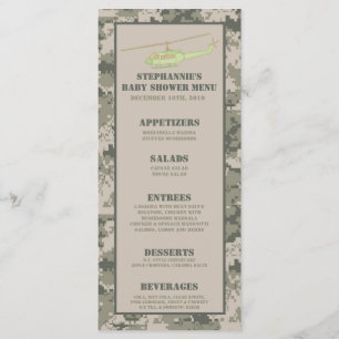25 Menu Kaarten ARMY ACU Camoflauge Digitale Camo