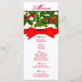25 Menu Kaarten Baughs Holly Berry kerstbalen (Voorkant)