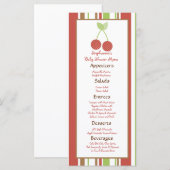 25 Menu Kaarten Boerderij Barn Animals Cherry (Voorkant / Achterkant)