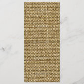 25 Menu Kaarten Burlap Kant Roze Daisy Flower (Achterkant)