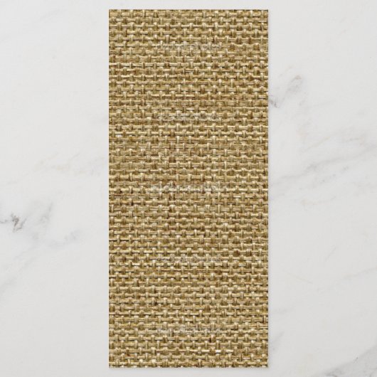 25 Menu Kaarten Burlap Kant Roze Daisy Flower (Achterkant)