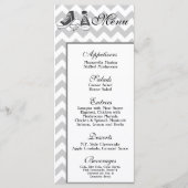 25 Menu Kaarten Chevron Stripe Zig Zag Print Fabri (Voorkant)