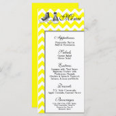 25 Menu Kaarten Chevron Stripe Zig Zag Print Fabri (Voorkant / Achterkant)