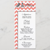 25 Menu Kaarten Chevron Stripe Zig Zag Print Fabri (Voorkant)