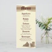 25 Menu Kaarten  Country Barn Boerderij Silo (Staand voorkant)