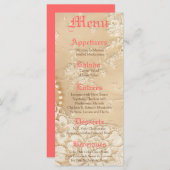 25 Menu Kaarten Country Lace Victoriaans  Juweel (Voorkant / Achterkant)