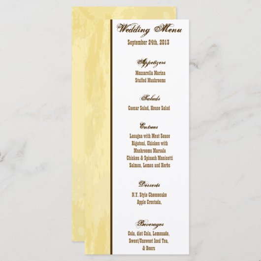 25 Menu Kaarten Cowboy Rodeo Steer Skull Tan Count (Voorkant / Achterkant)