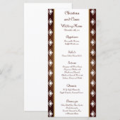 25 Menu Kaarten Deep Moroccan Brown (Voorkant / Achterkant)