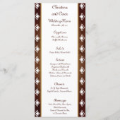 25 Menu Kaarten Deep Moroccan Brown (Voorkant)