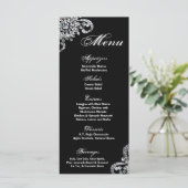 25 Menu Kaarten Diamond Ketting Jewlery Bling (Staand voorkant)