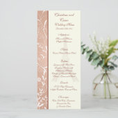 25 Menu Kaarten Floral Spiral in Parijs (Staand voorkant)