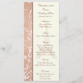 25 Menu Kaarten Floral Spiral in Parijs (Voorkant)