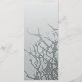 25 Menu Kaarten Frosted Glass Cracked Mirror Tree (Achterkant)