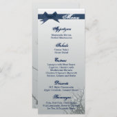 25 Menu Kaarten Frosted Glass Cracked Mirror Tree (Voorkant / Achterkant)