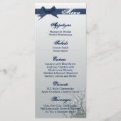 25 Menu Kaarten Frosted Glass Cracked Mirror Tree (Voorkant)