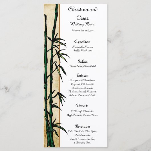 25 Menu Kaarten Geisha (Voorkant)