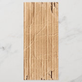 25 Menu Kaarten gescheurd karton gescheurd bewegen (Achterkant)