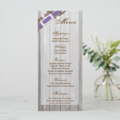 25 Menu Kaarten Gescheurde Schuur Hout Wit Wash Ru (Staand voorkant)