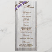 25 Menu Kaarten Gescheurde Schuur Hout Wit Wash Ru (Voorkant)