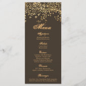 25 Menu Kaarten Gold Foil Tree Bladeren Herfst Her (Voorkant)