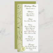 25 Menu Kaarten Groene appel wervelt fruit (Voorkant / Achterkant)