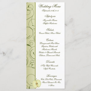 25 Menu Kaarten Groene appel wervelt fruit