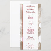 25 Menu Kaarten houden van winterse blur (Voorkant / Achterkant)