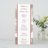 25 Menu Kaarten houden van winterse blur (Staand voorkant)