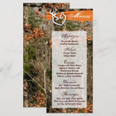 25 Menu Kaarten Jagen Herten Paar Doe Buck Camo (Voorkant / Achterkant)